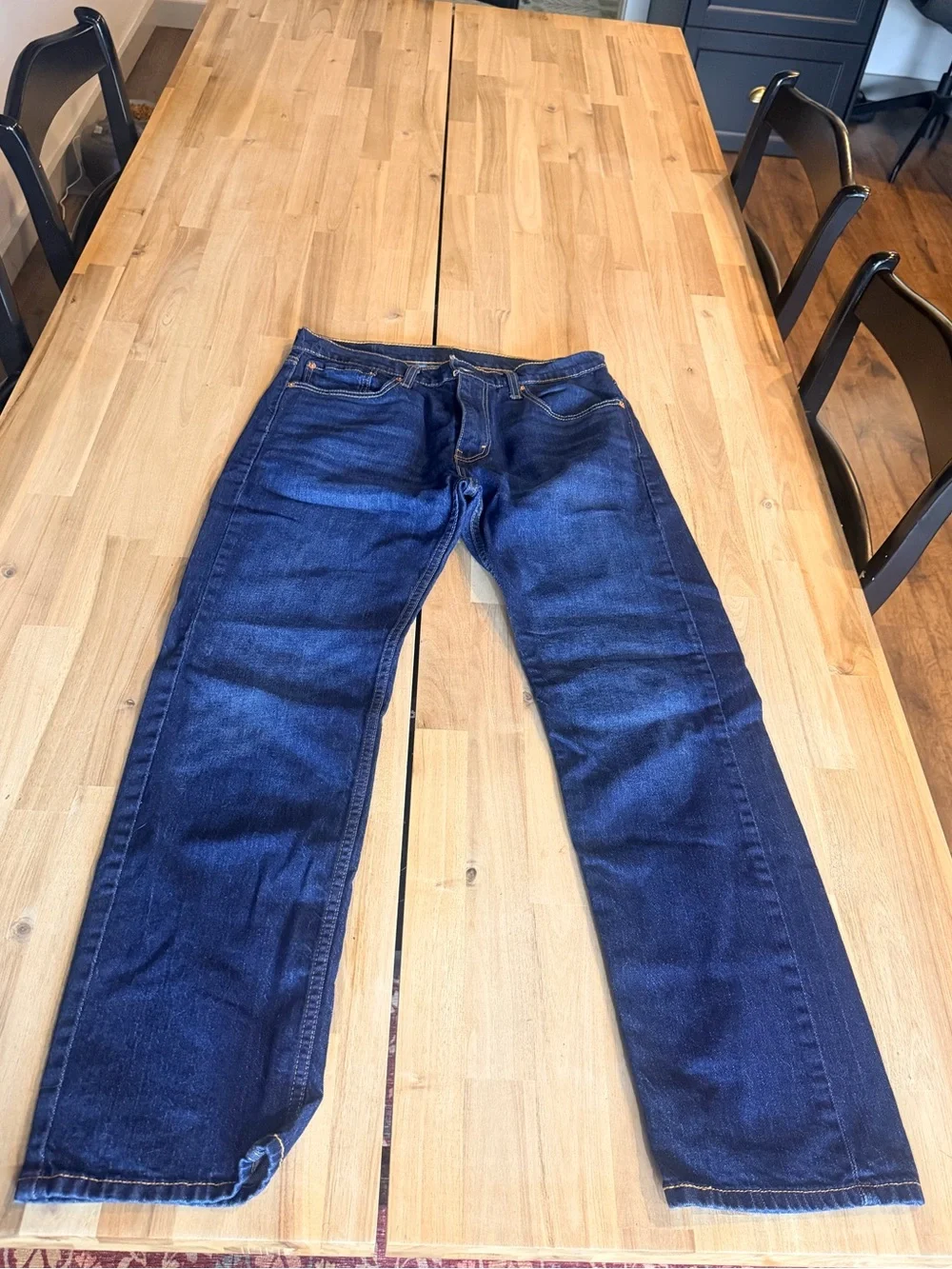 Levi's Men's 505 Indigo Straight Jeans 32x32